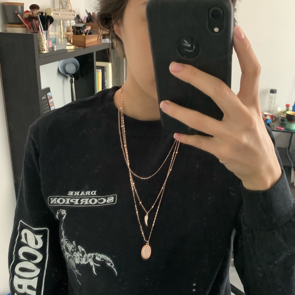 Rose gold necklace